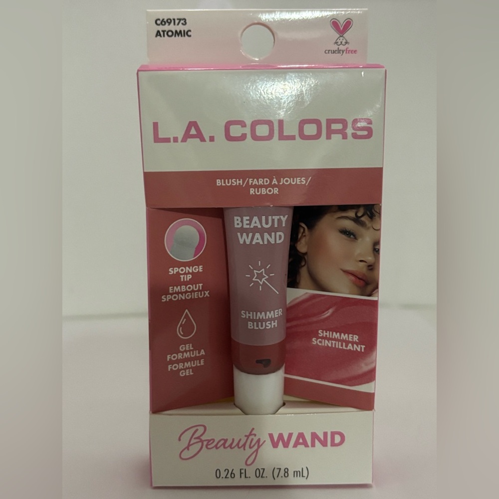 💋5/$25💋 L.A. Colors Beauty Wand Shimmer Blush - Atomic Pink